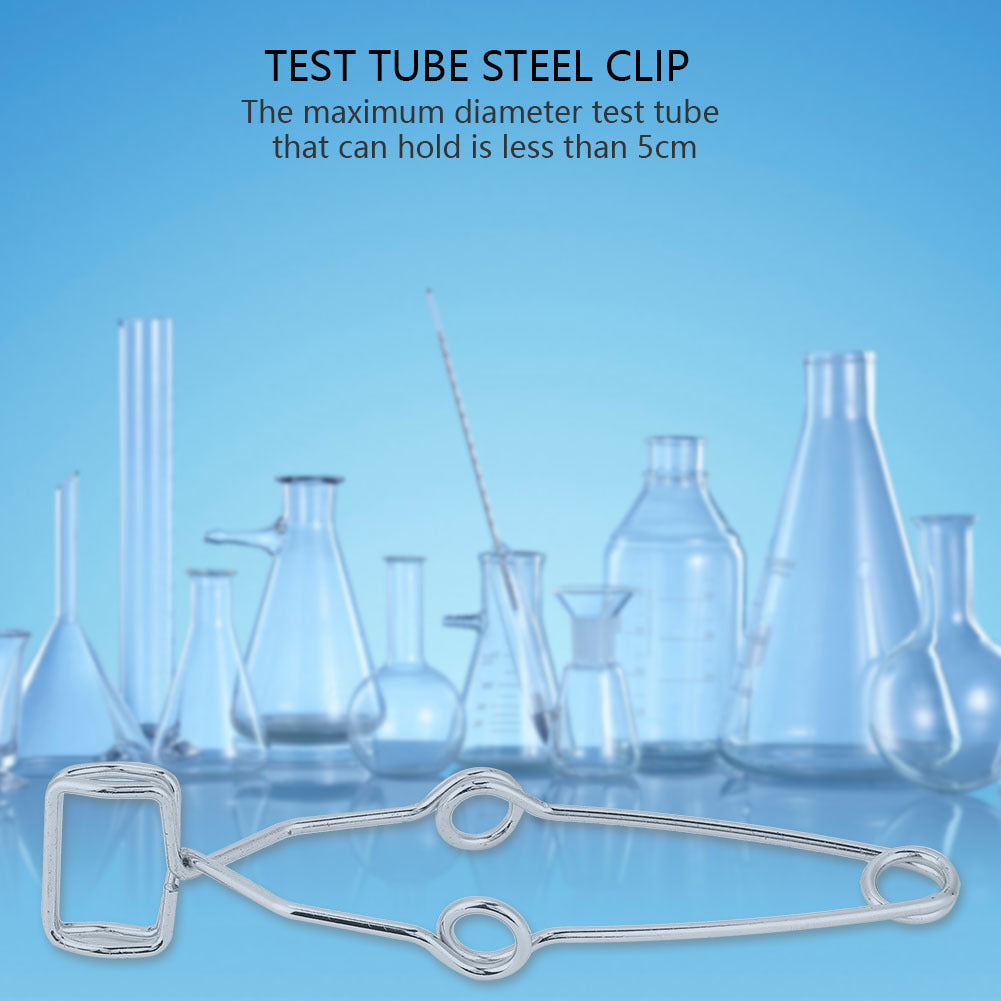 5Pcs Steel Test Tube Clip Clamp Laboratory Experiment Testing Holder Tool